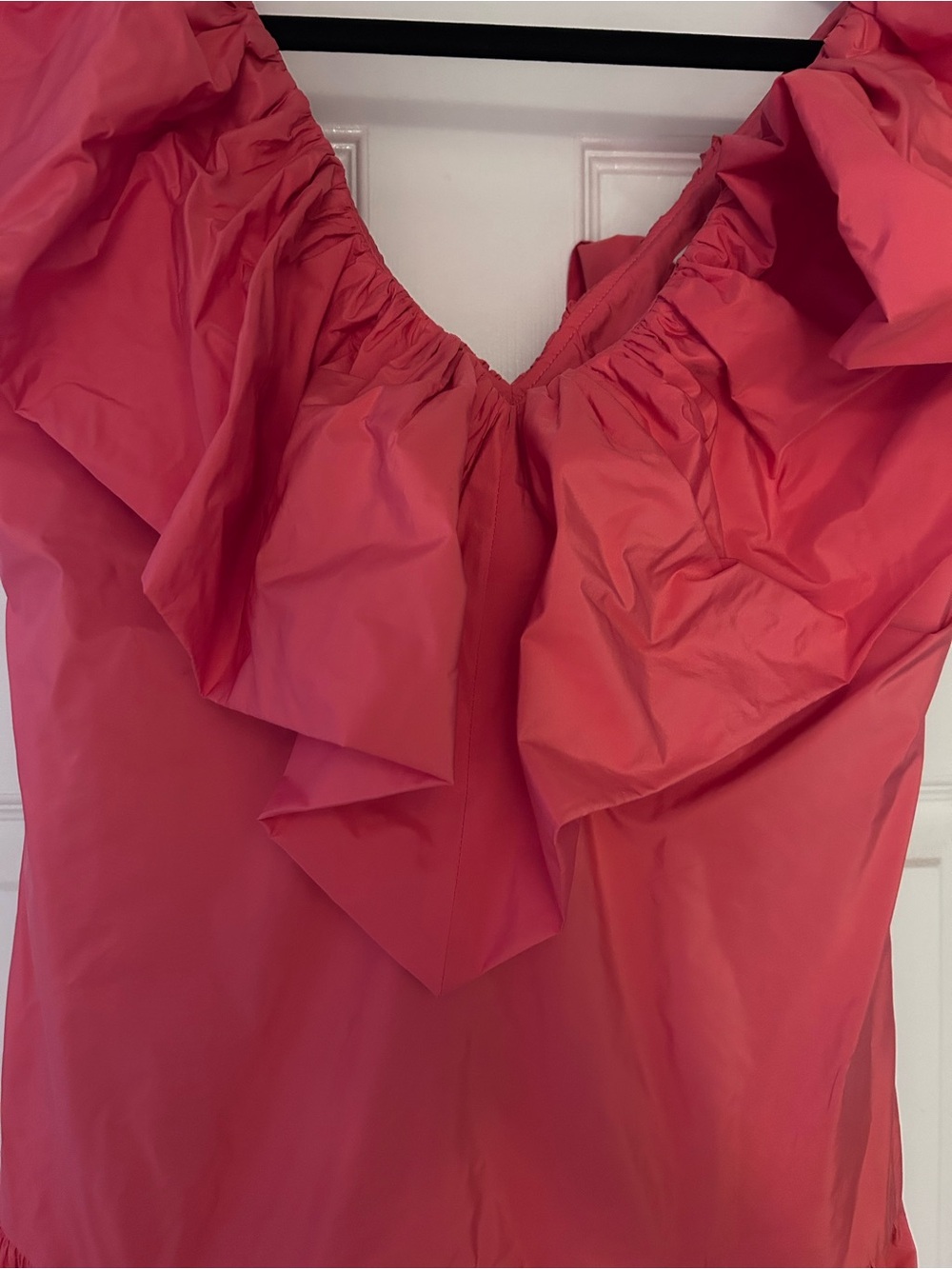 H&M Ruffled Off-Shoulder Coral Maxi Dress - Picture 4 of 4